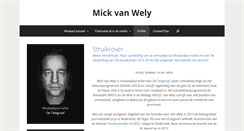 Desktop Screenshot of mickvanwely.nl